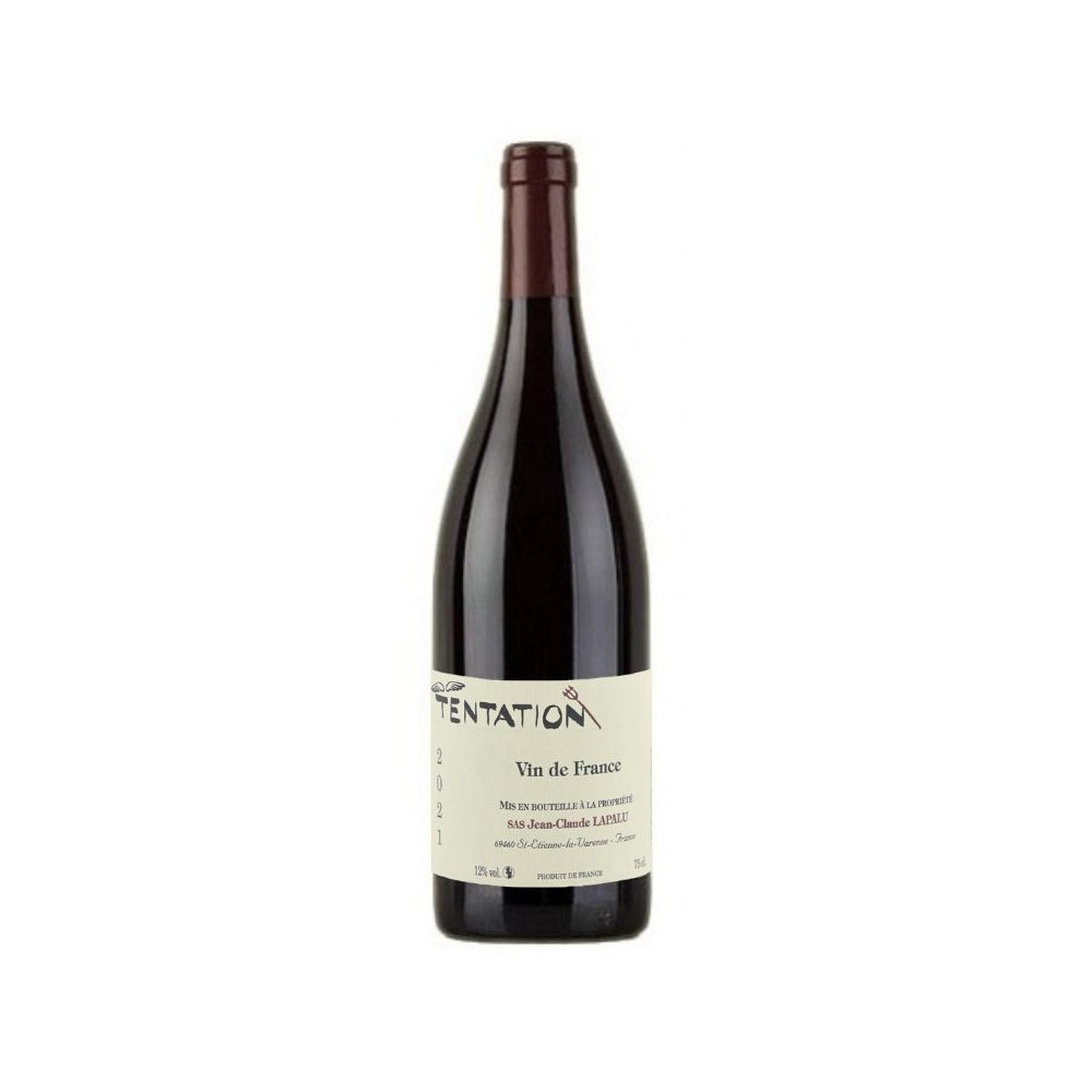 Domaine Jean-Claude Lapalu VdT "Tentation" rouge 2021 bouteille