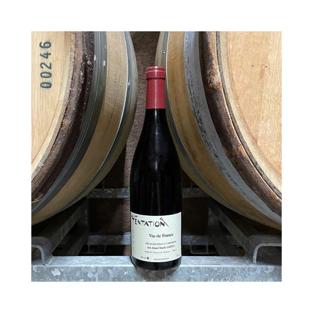 Domaine Jean-Claude Lapalu VdT "Tentation" rouge 2021 bouteille