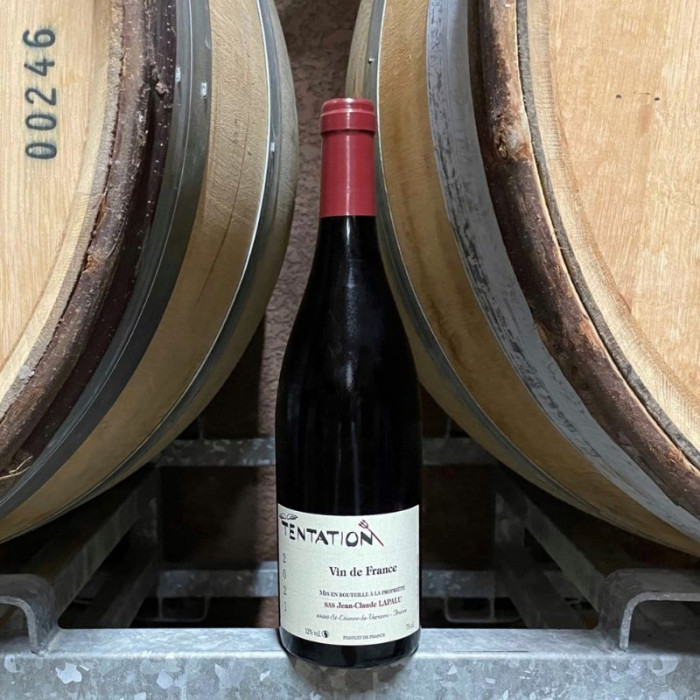 Domaine Jean-Claude Lapalu VdT "Tentation" rouge 2021 bouteille