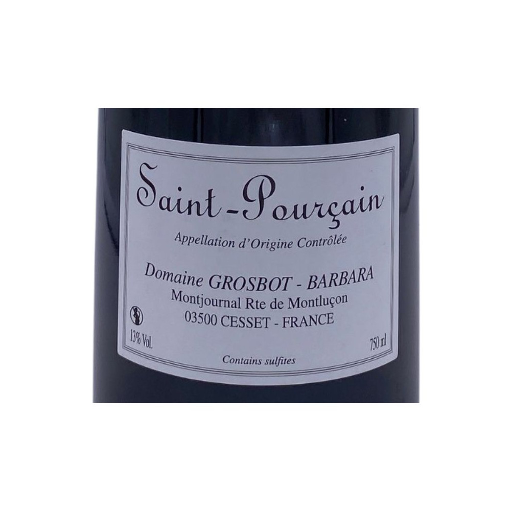 Domaine Grosbot-Barbara Saint-Pourçain "Les Maltotes" blanc sec 2020 contre étiquette