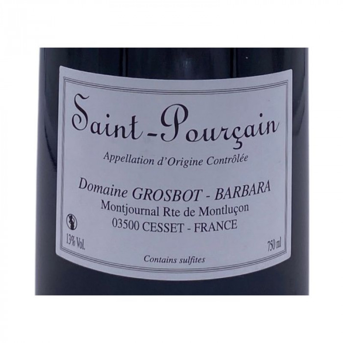 Domaine Grosbot-Barbara Saint-Pourçain "Les Maltotes" blanc sec 2020 contre étiquette