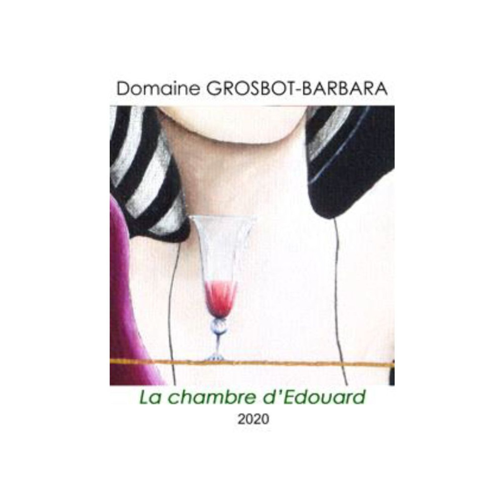Domaine Grosbot-Barbara Saint-Pourçain "La Chambre d'Edouard" rouge 2020 étiquette