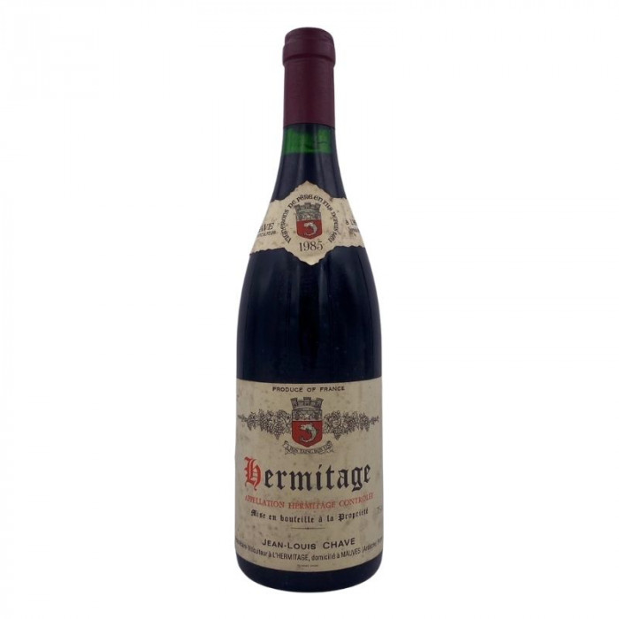 Jean Louis Chave Hermitage rouge 1985 bottle Jean Louis Chave Hermitage rouge 1985 bottle