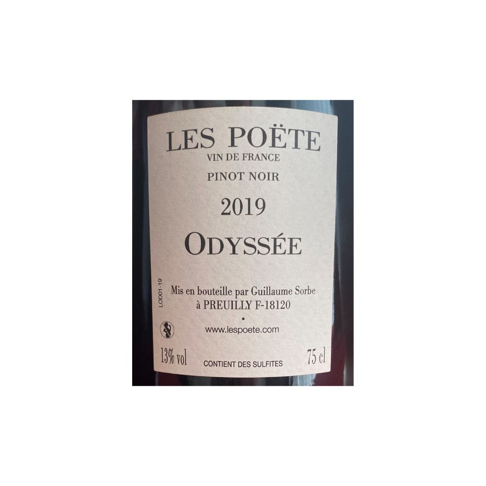 Domaine Les Poete "Odyssee" (pinot noir) rouge 2019