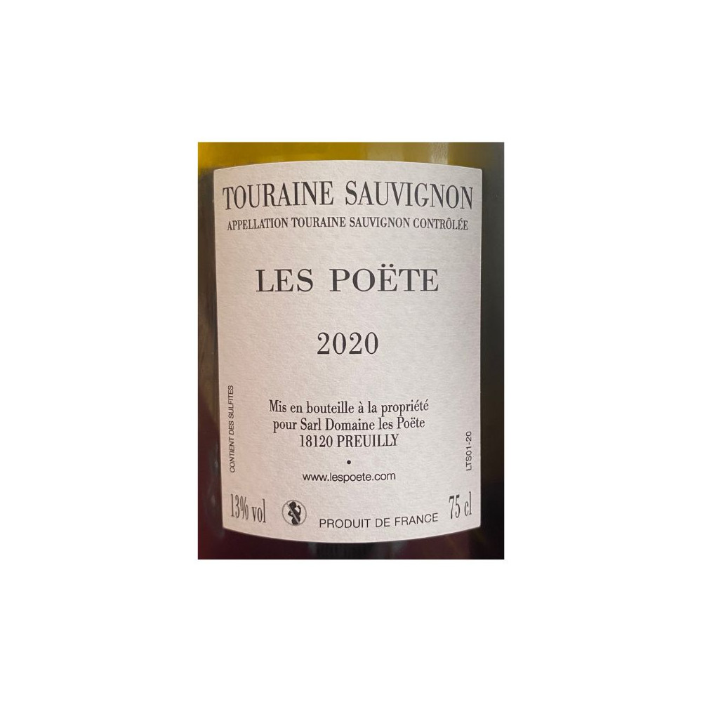 Domaine Les Poëte Touraine "Le S" (sauvignon) blanc sec 2020