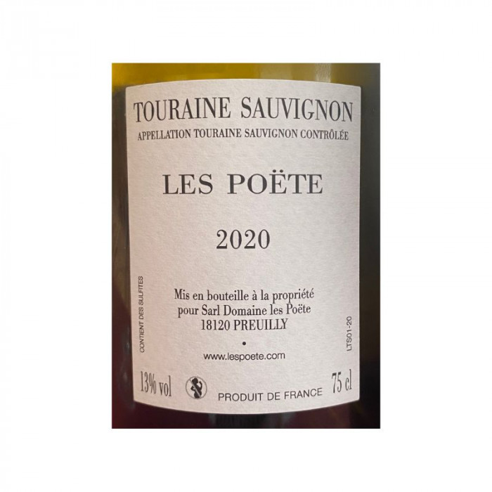 Domaine Les Poëte Touraine "Le S" (sauvignon) blanc sec 2020