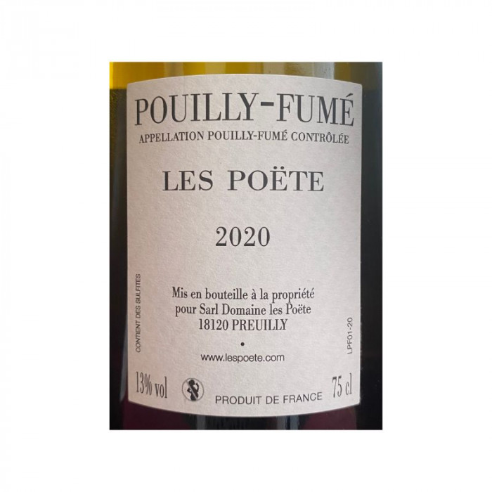 Domaine Les Poëte Pouilly-Fumé (sauvignon) dry white 2020