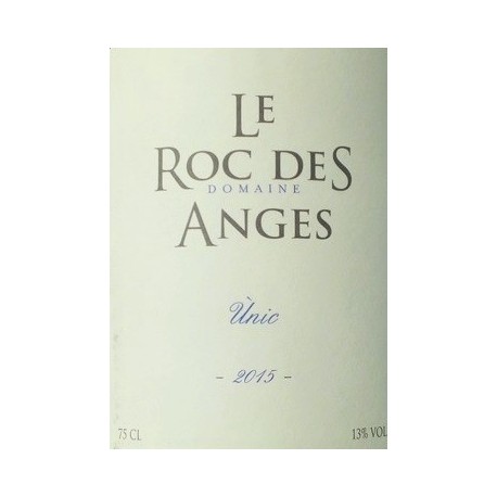 Le Roc des Anges Unic rouge 2021 etiquette