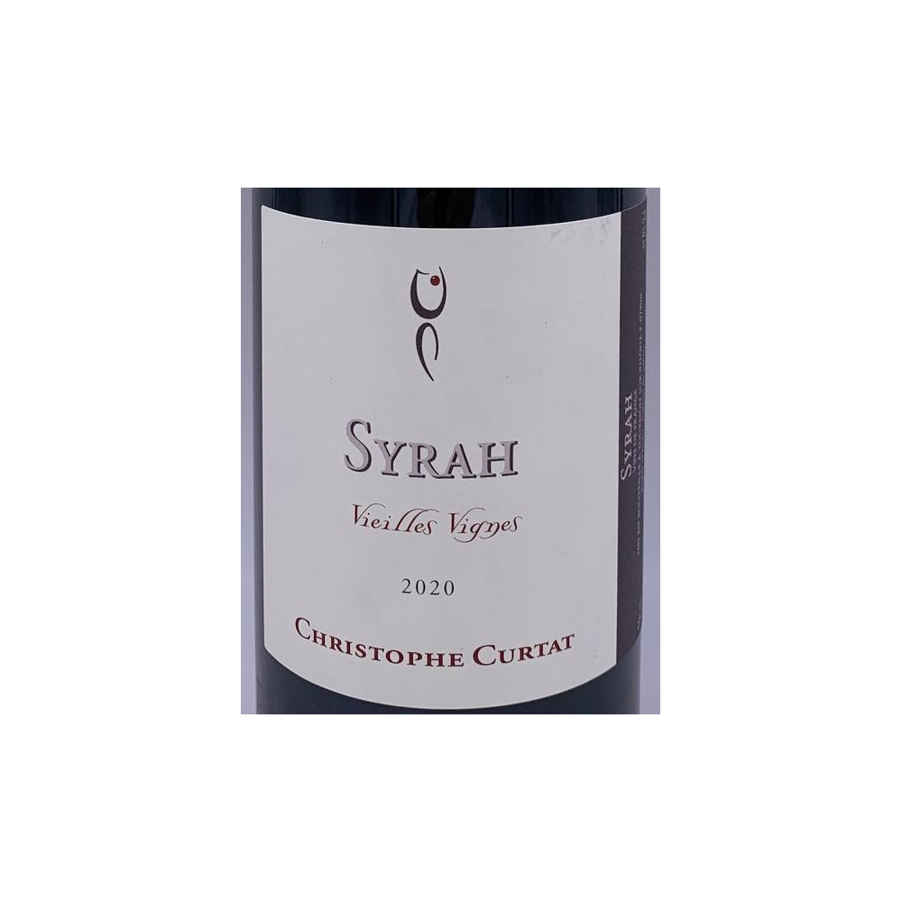 Domaine Curtat "syrah Vieilles Vignes" rouge 2020 etiquette