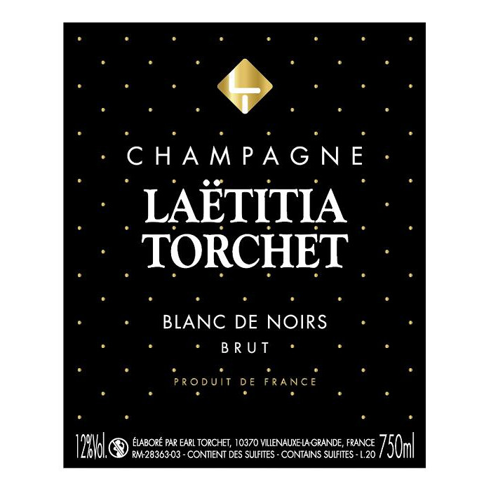 Champagne Laëtitia Torchet Blanc de Noirs Brut