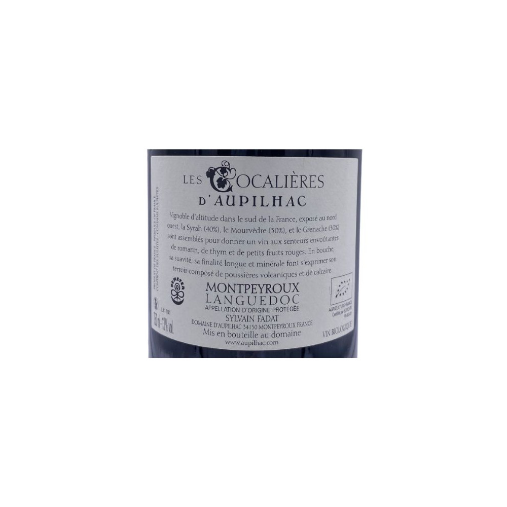 Domaine d'Aupilhac  "Les Cocalieres" red 2015