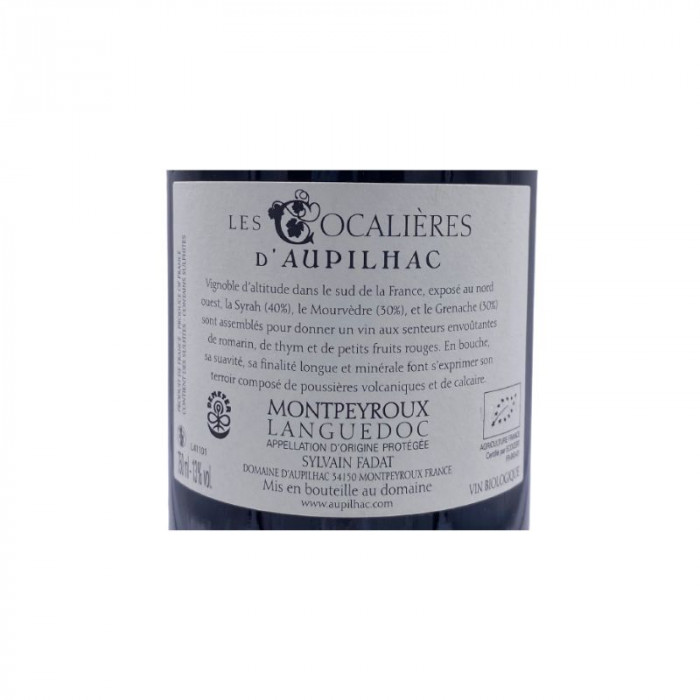 Domaine d'Aupilhac  "Les Cocalieres" red 2015