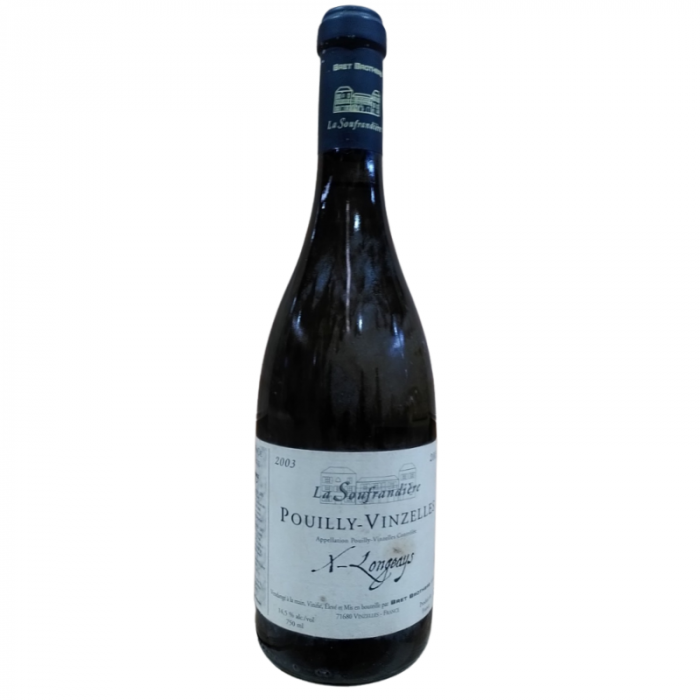 La Soufrandière Pouilly-Vinzelles "X-Longeays" 2003 bottle