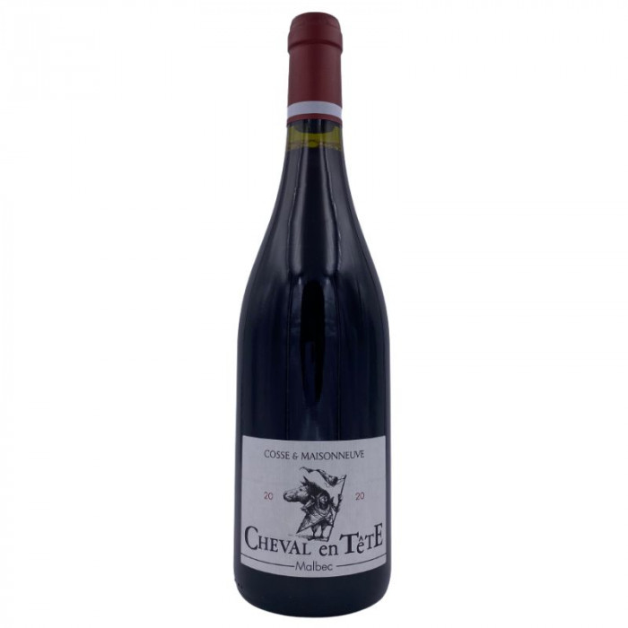 Domaine Cosse-Maisonneuve Cahors "Cheval en tête" rouge 2020 bouteille
