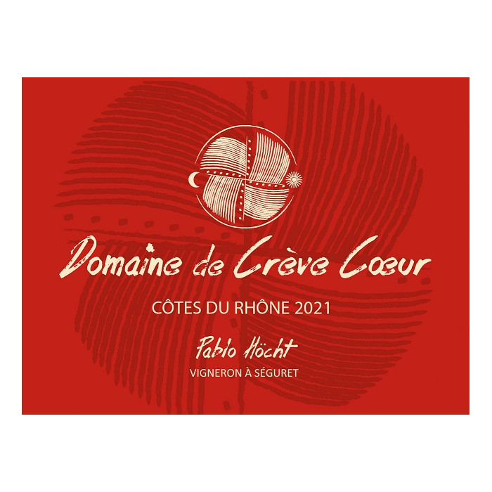 Domaine Crève-Cœur Côtes-du-Rhône rouge 2021 etiquette