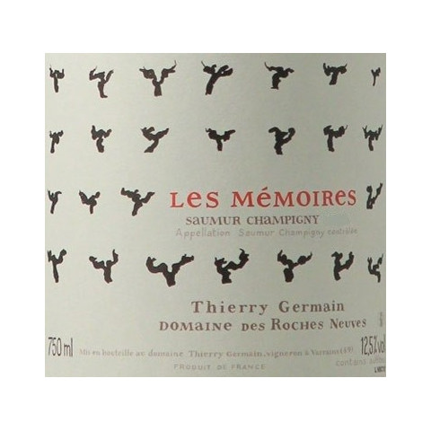 domaine des roches neuves saumur champigny les memoires 2016 etiquette
