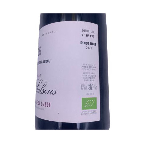 Domaine Garrabou "Le Salsous" (pinot noir) rouge 2021 2