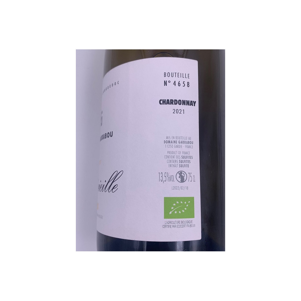 Domaine Garrabou Limoux "La Fontvieille" blanc sec 2021 etiquette