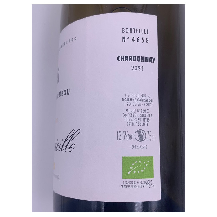 Domaine Garrabou Limoux "La Fontvieille" blanc sec 2021 etiquette