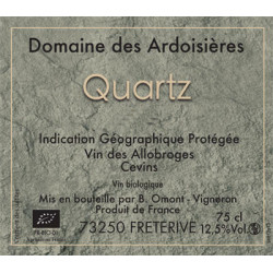 Domaine des Ardoisières "Quartz" blanc sec 2021 bouteille