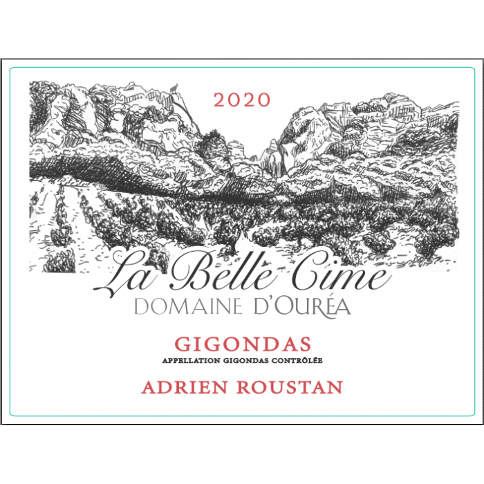 Domaine d'Ouréa Gigondas "La Belle Cîme" rouge 2020 etiquette