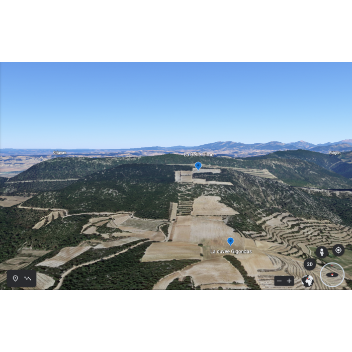 Domaine d'Ouréa Gigondas "La Belle Cîme" rouge 2020 carte