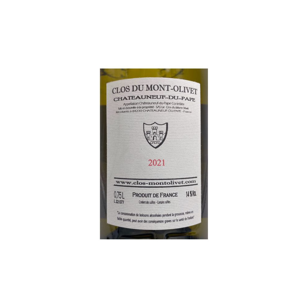 Clos du Mont-Olivet Châteauneuf-du-Pape blanc sec 2021