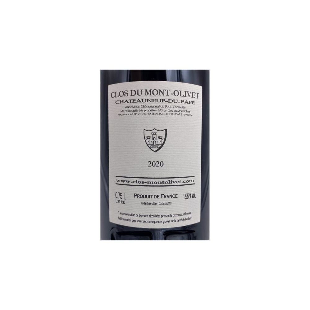 Clos du Mont-Olivet Châteauneuf-du-Pape rouge 2020