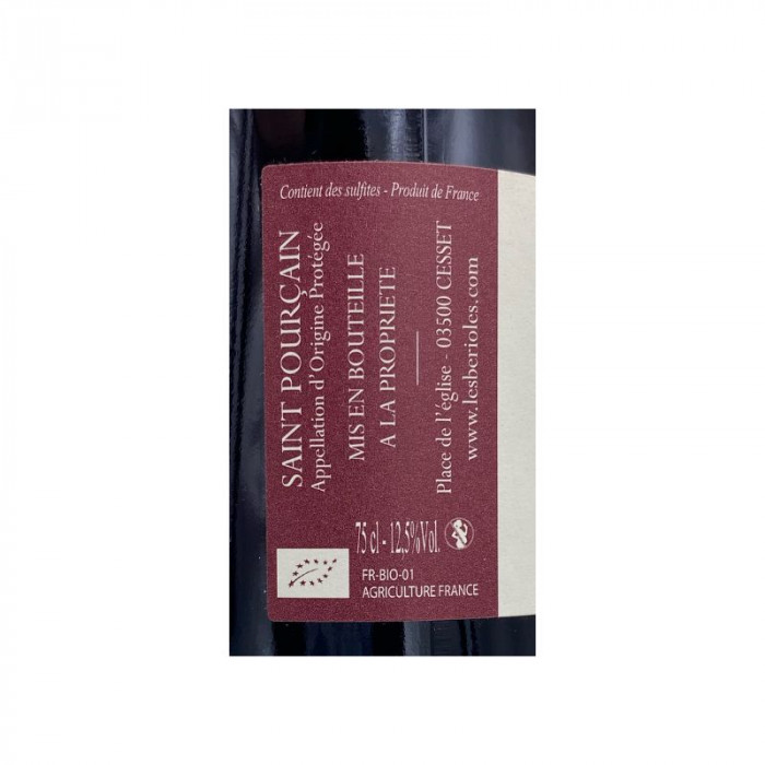 Domaine des Bérioles Saint-Pourçain "Auvernat" rouge 2021