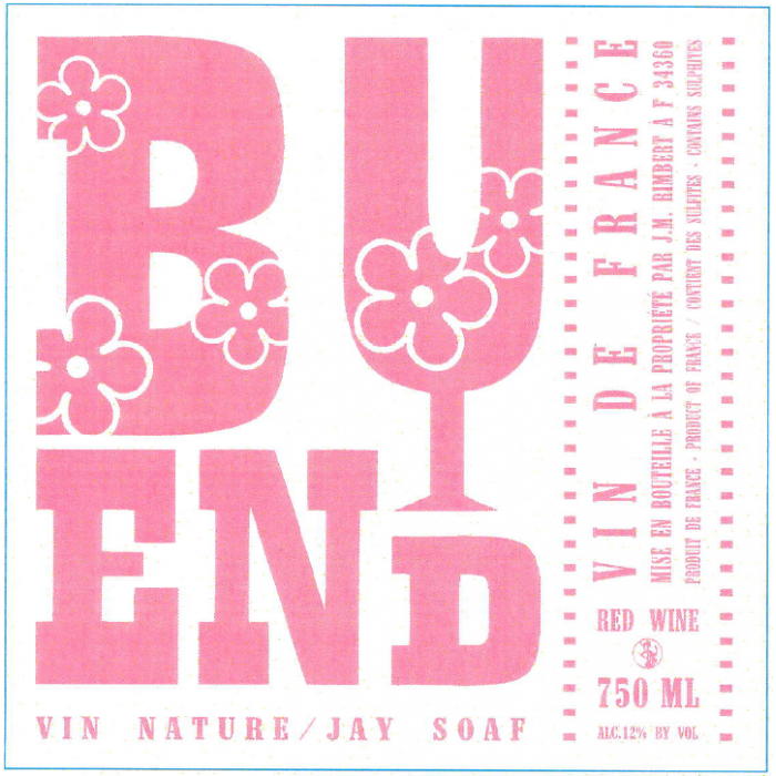 Domaine Rimbert "Bu End - Vin Nature - Jay Soaf" rouge 2021