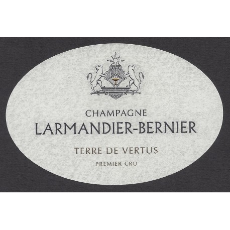 Champagne Larmandier-Bernier "Terre de Vertus" 1er cru Blanc de Blancs Non Dosé 2015 etiquette