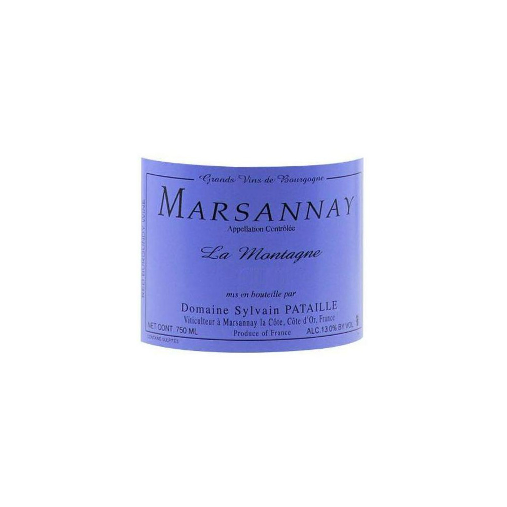 Domaine Sylvain Pataille Marsannay "La Montagne" rouge 2020 etiquette