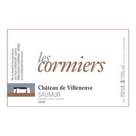 Château de Villeneuve Saumur "Les Cormiers" dry white 2020
