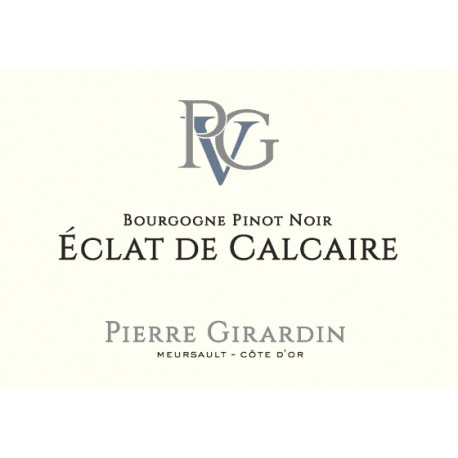 Domaine Pierre Girardin Bourgogne "Eclat de Calcaire" rouge 2020 etiquette