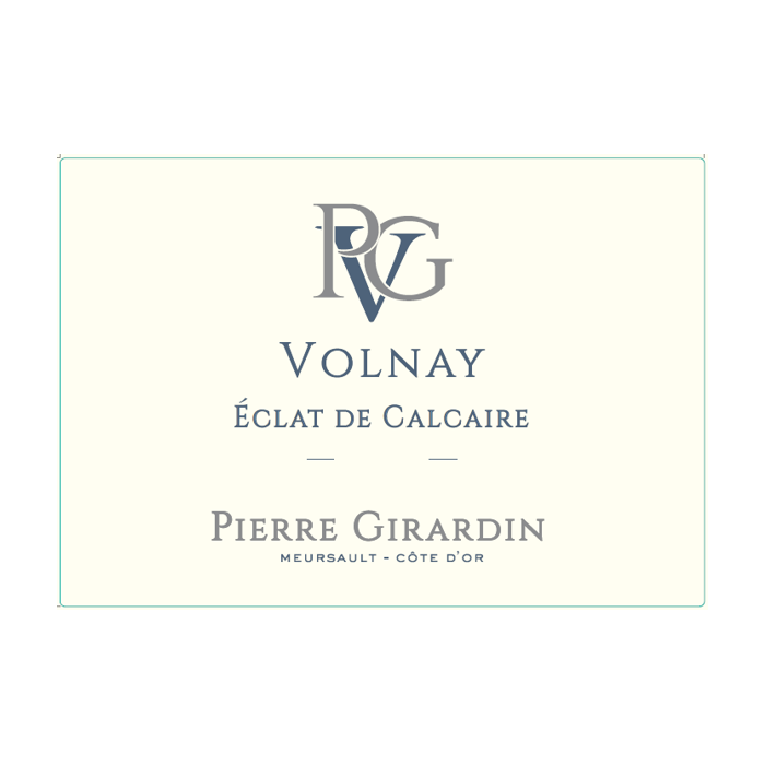Domaine Pierre Girardin Volnay "Eclat de Calcaire" rouge 2020 etiquette