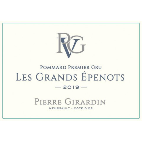 Domaine Pierre Girardin Pommard 1er Cru "Les Grands Epenots" rouge 2019 etiquette