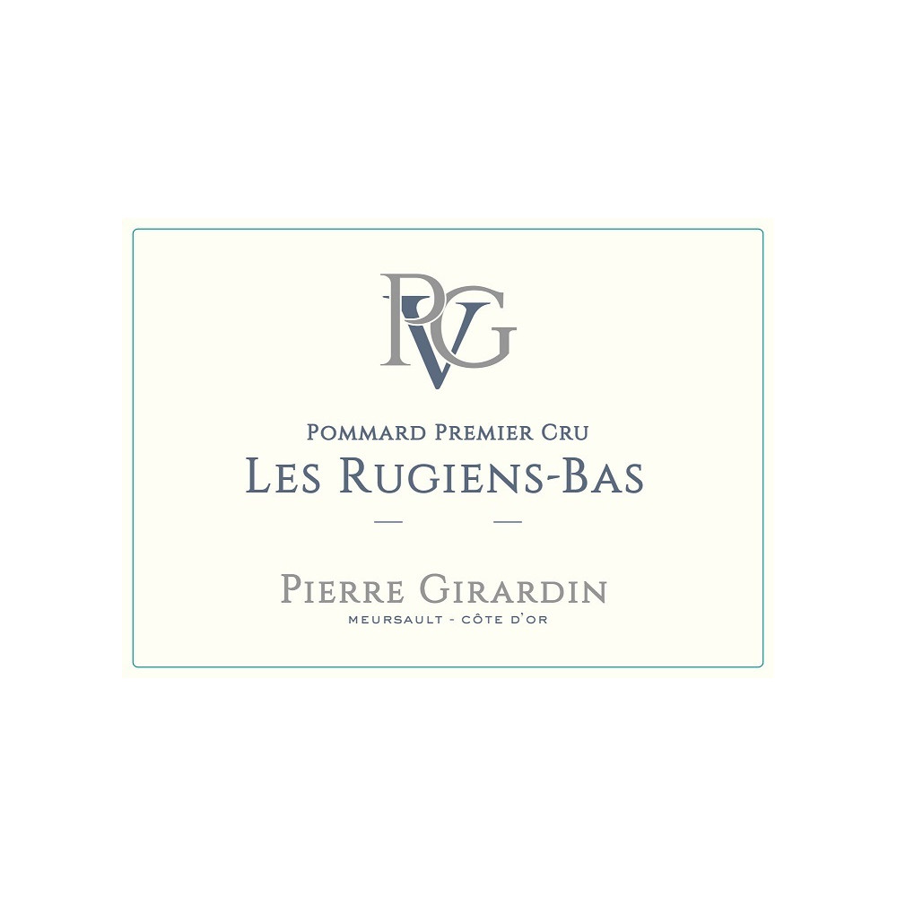Domaine Pierre Girardin Pommard 1er Cru "Les Rugiens bas" rouge 2020 etiquette