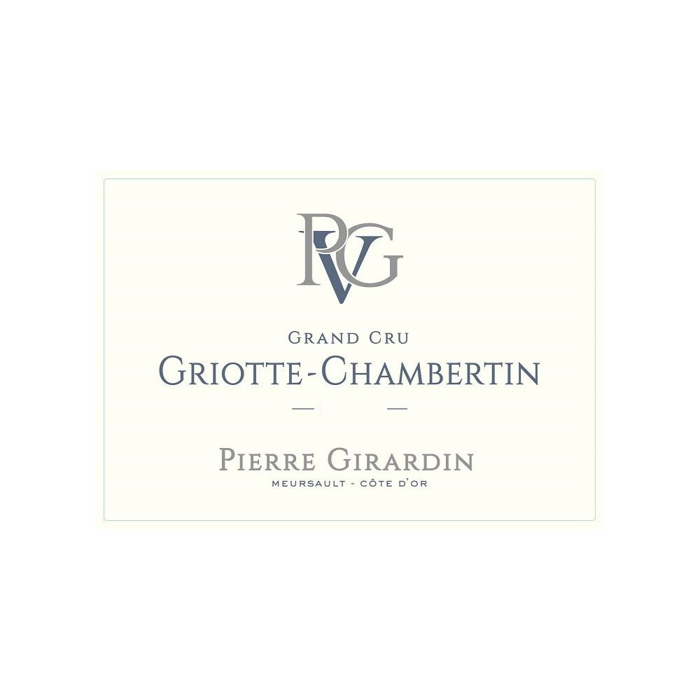 Domaine Pierre Girardin Griotte Chambertin Grand Cru rouge 2020 etiquette