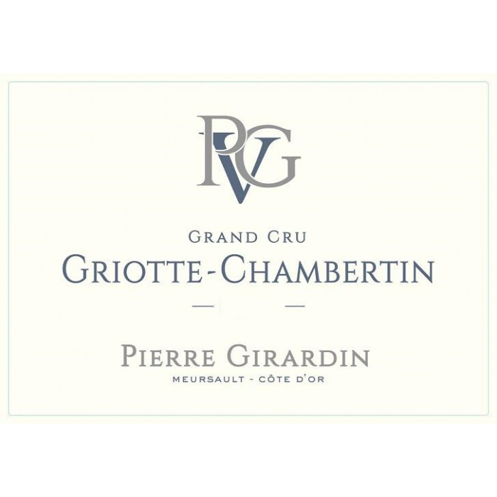 Domaine Pierre Girardin Griotte Chambertin Grand Cru rouge 2020 etiquette