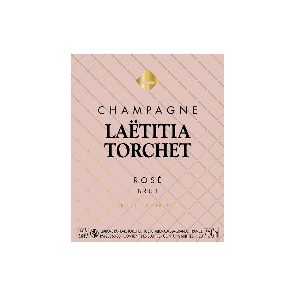 Champagne Laëtitia Torchet Rosé Brut etiquette