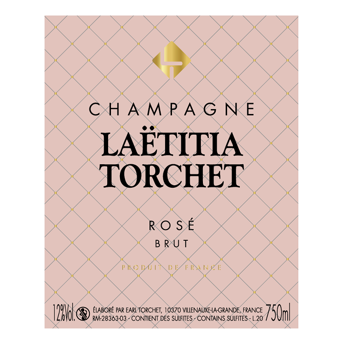Champagne Laëtitia Torchet Rosé Brut etiquette