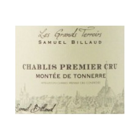 Domaine Samuel Billaud Chablis 1er Cru montée de tonnerre blanc sec 2018 etiquette