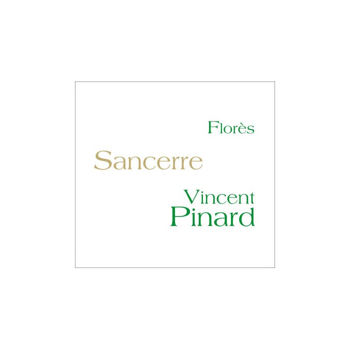 Vincent Pinard Sancerre "Florès" blanc sec 2021 étiquette