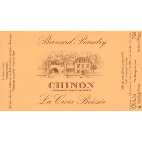 Domaine Bernard Baudry Chinon La Croix Boissee rouge 2019 etiquette