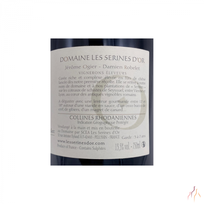 Domaine Les Serines d'Or (syrah de Seyssuel) red 2017