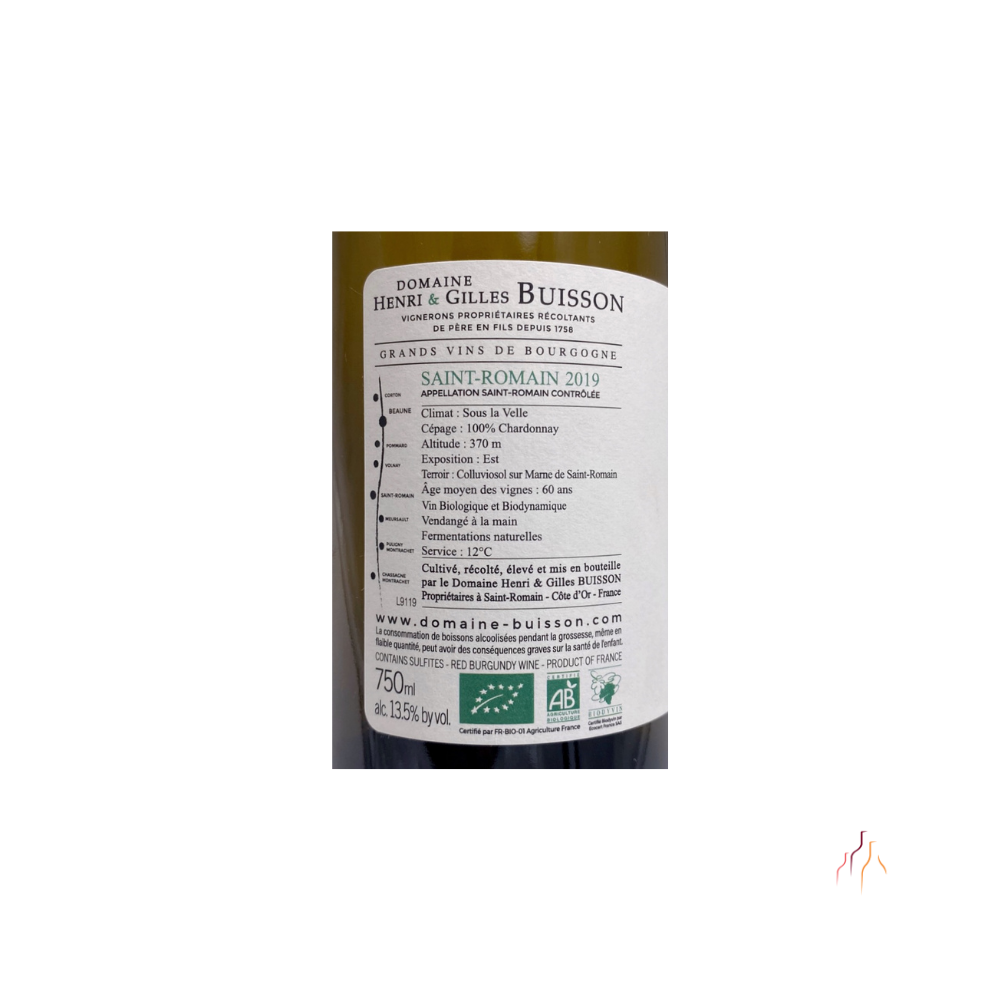 Domaine Henri et Gilles Buisson Saint-Romain "Sous la Velle" blanc sec 2019
