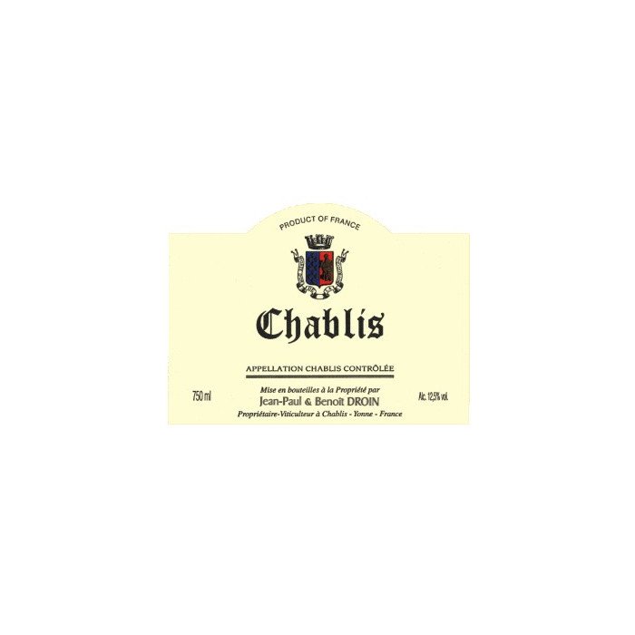 Domaine J-P et B Droin Chablis dry white 2021