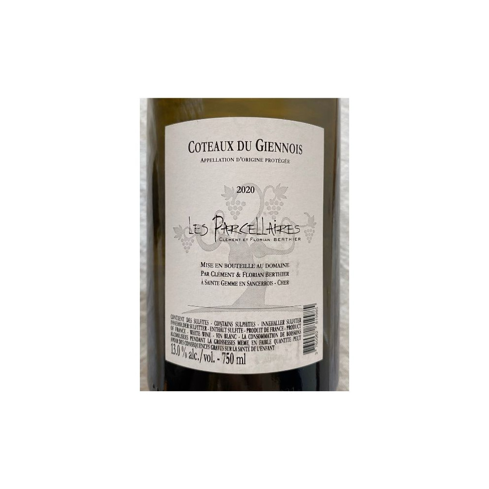 Domaine Berthier panaché Coteaux du Giennois "3 terroirs" blanc sec 2020