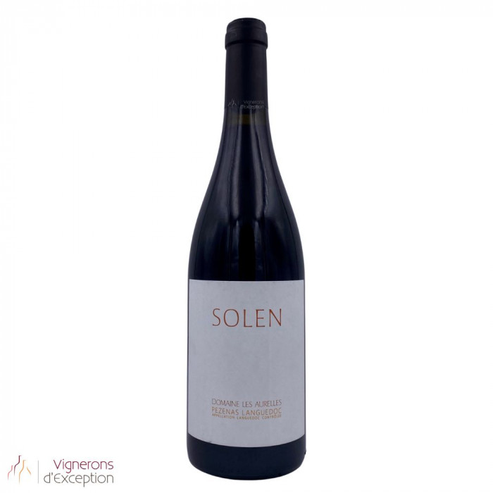 Domaine Les Aurelles Languedoc Pézenas "Solen" rouge 2016 bouteille