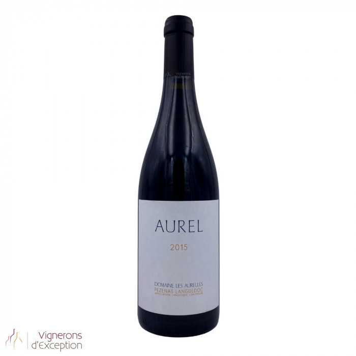 Domaine Les Aurelles Languedoc Pézenas "Aurel" rouge 2015 bouteille